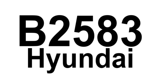 DTC B2583 Hyundai - Definição em inglês: Left Rear Tail Marker Lamp Short to Ground Definição em Português: Luz de Posicionamento Traseira Esquerda - Curto-circuito para o Terra
