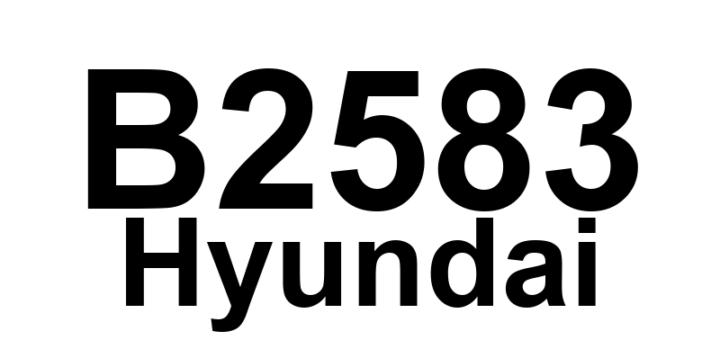 DTC B2583 Hyundai - Definição em inglês: Left Rear Tail Marker Lamp Short to Ground Definição em Português: Luz de Posicionamento Traseira Esquerda - Curto-circuito para o Terra
