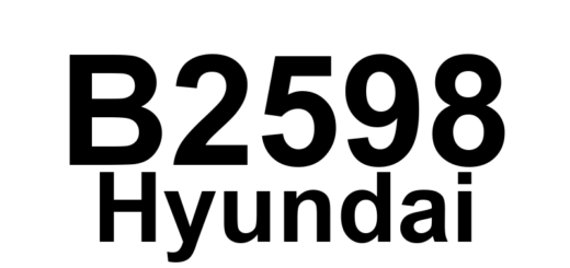 DTC B2598 Hyundai - Definição em inglês: Right Rear Blower Switch Illumination Circuit Ground Definição em Português: Circuito de Aterramento da Iluminação do Interruptor do Ventilador Traseiro Direito - Problema Detectado