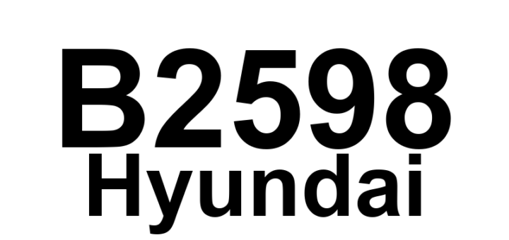 DTC B2598 Hyundai - Definição em inglês: Right Rear Blower Switch Illumination Circuit Ground Definição em Português: Circuito de Aterramento da Iluminação do Interruptor do Ventilador Traseiro Direito - Problema Detectado