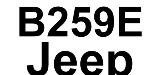 DTC B259E Jeep - Definição em inglês: Trunk/Liftgate Door Handle Lock Sense Definição em Português: Sensor de Travamento da Maçaneta da Tampa do Porta-Malas/Porta Traseira