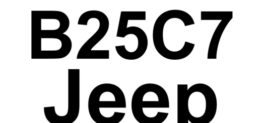 DTC B25C7 Jeep - Definição em inglês: Driver Door Ajar Switch 2 Circuit Low Definição em Português: Interruptor da Porta do Motorista - Circuito 2 em Baixa