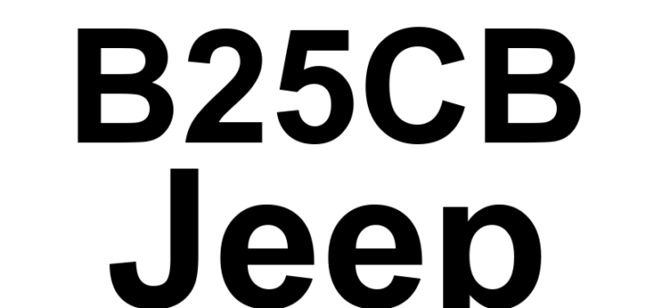 DTC B25CB Jeep - Definição em inglês: Driver Door Ajar Switch 1/Driver Door Ajar Switch 2 Correlation Definição em Português: Interruptores de Porta do Motorista Abertos 1 e 2 - Correlação Incompatível