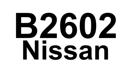 DTC B2602 Nissan - Definição em inglês: Shift Position Definição em Português: Posição de Marcha