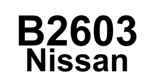 DTC B2603 Nissan - Definição em inglês: Shift Position Status Definição em Português: Status da Posição de Mudança