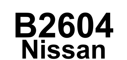 DTC B2604 Nissan - Definição em inglês: Transmission Range, Shift Position or PNP Switch Definição em Português: Faixa de Transmissão - Posição de Mudança ou Interruptor PNP