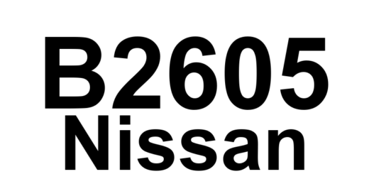 DTC B2605 Nissan - Definição em inglês: Transmission Range, Shift Position or PNP Switch Definição em Português: Alcance de Transmissão, Posição de Mudança ou Interruptor PNP - Problema Detectado