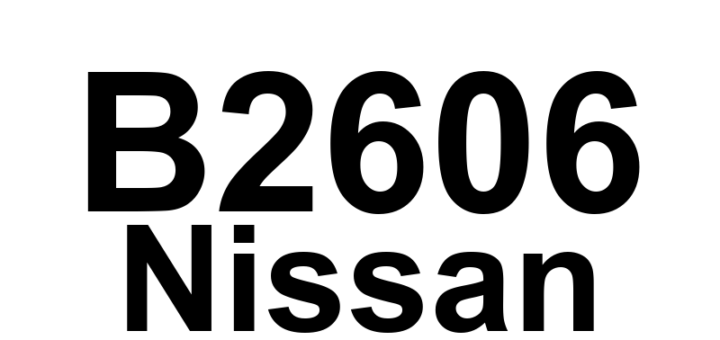 DTC B2606 Nissan - Definição em inglês: Steering Lock Relay Definição em Português: Relé de Bloqueio da Direção