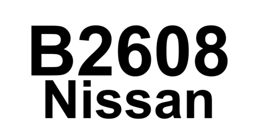 DTC B2608 Nissan - Definição em inglês: Starter Relay Definição em Português: Relé de Partida
