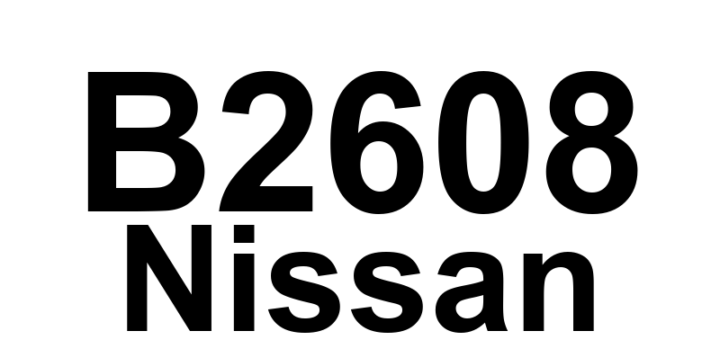 DTC B2608 Nissan - Definição em inglês: Starter Relay Definição em Português: Relé de Partida