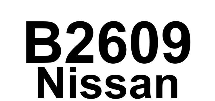 DTC B2609 Nissan - Definição em inglês: Steering Status Definição em Português: Status da direção - Condição detectada
