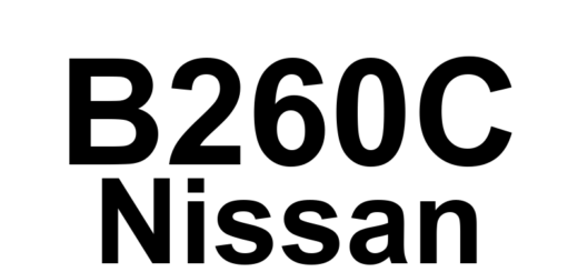 DTC B260C Nissan - Definição em inglês: Steering Lock Unit Definição em Português: Unidade de Bloqueio do Volante