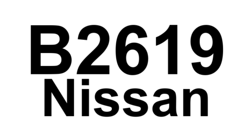 DTC B2619 Nissan - Definição em inglês: BCM Definição em Português: Módulo de Controle da Carroceria (BCM) - Problema detectado