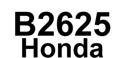 DTC B2625 Honda - Definição em inglês: Left Front Corner Sensor Failure Definição em Português: Sensor do canto dianteiro esquerdo - Falha detectada