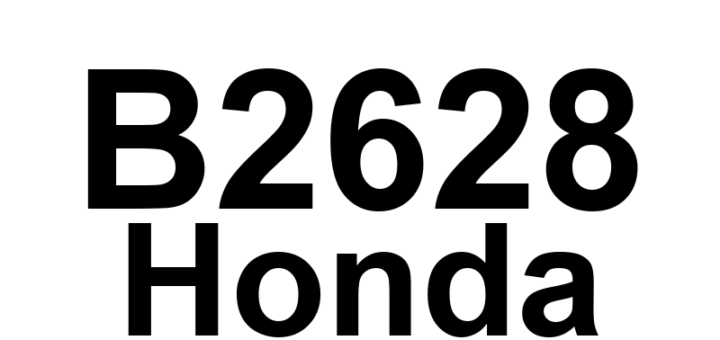 DTC B2628 Honda - Definição em inglês: Right Front Corner Sensor Failure Definição em Português: Sensor do Canto Dianteiro Direito - Falha Detectada