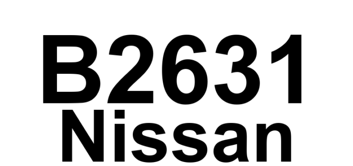 DTC B2631 Nissan - Definição em inglês: Sunload Sensor Definição em Português: Sensor de Carga Solar