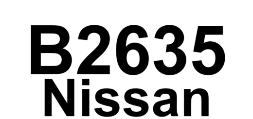 DTC B2635 Nissan - Definição em inglês: A/C Air Mix Door Actuator (Passenger) Definição em Português: Atuador da Porta de Mistura de Ar do Ar-condicionado (Passageiro)