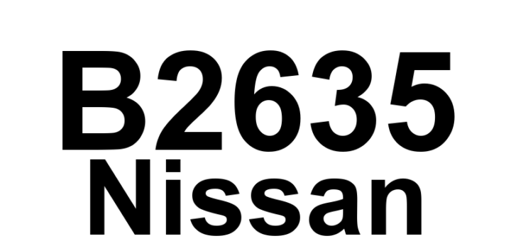 DTC B2635 Nissan - Definição em inglês: A/C Air Mix Door Actuator (Passenger) Definição em Português: Atuador da Porta de Mistura de Ar do Ar-condicionado (Passageiro)