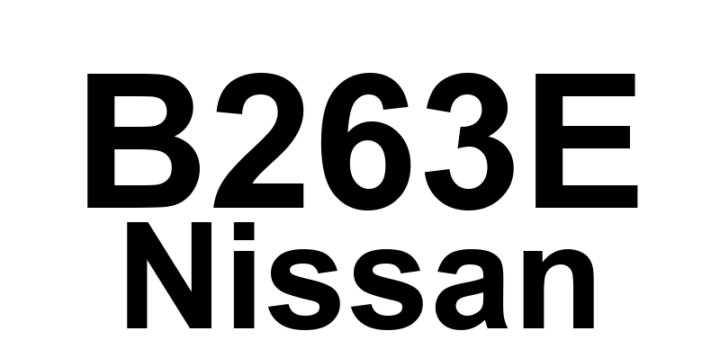DTC B263E Nissan - Definição em inglês: 20% Fresh Air Intake Door Failure Definição em Português: Porta de Entrada de Ar Fresco - Falha de 20%