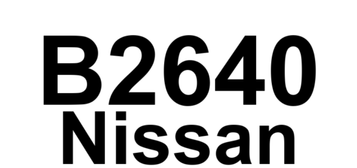 DTC B2640 Nissan - Definição em inglês: Electric Compressor (Hybrid) Definição em Português: Compressor Elétrico (Híbrido) - Problema Detectado