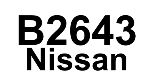 DTC B2643 Nissan - Definição em inglês: Electric Compressor (Hybrid) Definição em Português: Compressor Elétrico (Híbrido) - Problema Detectado
