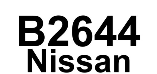 DTC B2644 Nissan - Definição em inglês: Electric Compressor (Hybrid) Definição em Português: Compressor Elétrico (Híbrido) - Falha Detectada