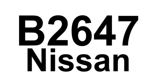 DTC B2647 Nissan - Definição em inglês: Electric Compressor (Hybrid) Definição em Português: Compressor Elétrico (Híbrido) - Falha Detectada