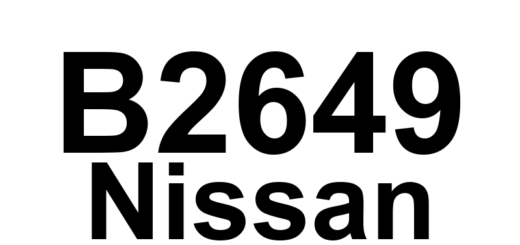 DTC B2649 Nissan - Definição em inglês: Electric Compressor (Hybrid) Definição em Português: Compressor Elétrico (Híbrido) - Falha detectada