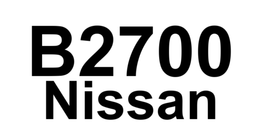DTC B2700 Nissan - Definição em inglês: Front Sonar Sensor Definição em Português: Sensor Sonar Frontal - Falha Detectada