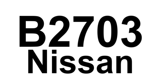 DTC B2703 Nissan - Definição em inglês: Front Sonar Sensor Circuit Definição em Português: Circuito do Sensor Sonar Dianteiro - Problema Detectado