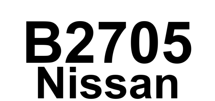 DTC B2705 Nissan - Definição em inglês: Rear Sonar Sensor Circuit Definição em Português: Circuito do Sensor de Sonar Traseiro - Problema Detectado