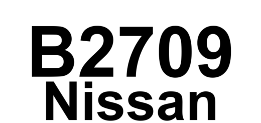 DTC B2709 Nissan - Definição em inglês: Rear Inner Sonar Sensor Circuit Definição em Português: Circuito do Sensor de Sonar Interno Traseiro - Problema Detectado