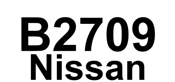 DTC B2709 Nissan - Definição em inglês: Rear Inner Sonar Sensor Circuit Definição em Português: Circuito do Sensor de Sonar Interno Traseiro - Problema Detectado