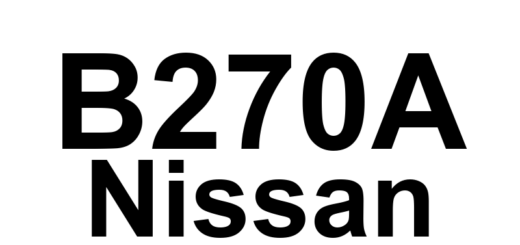 DTC B270A Nissan - Definição em inglês: Rear Inner Sonar Sensor Definição em Português: Sensor Sonar Traseiro Interno