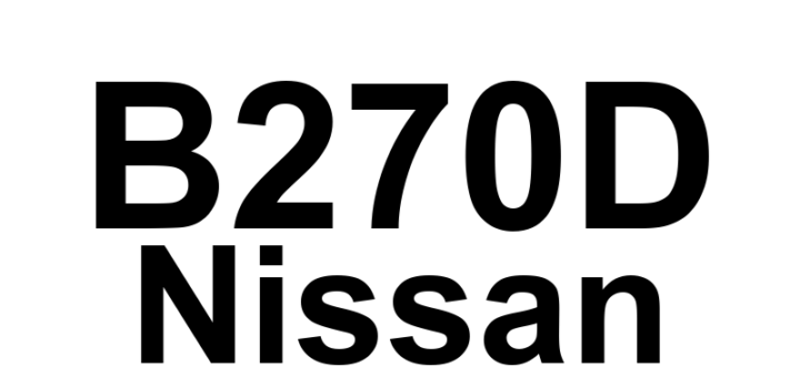 DTC B270D Nissan - Definição em inglês: Front Inner Sonar Sensor Circuit Definição em Português: Circuito do Sensor Sonar Interno Dianteiro - Problema Detectado
