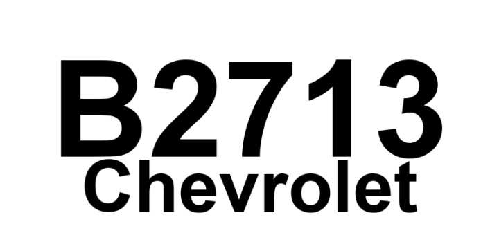 DTC B2713 Chevrolet - Definição em inglês: Gearshift Lock Circuit High Definição em Português: Circuito de Travamento da Alavanca de Mudança - Alta Tensão