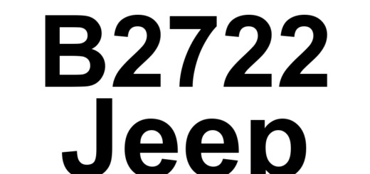 DTC B2722 Jeep - Definição em inglês: ORC Unlocked - All Deployment Disabled Definição em Português: ORC - Desbloqueado - Todos os Desdobramentos Desativados