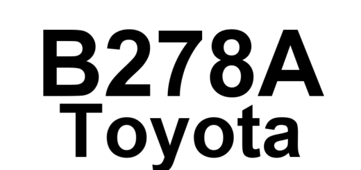 DTC B278A Toyota - Definição em inglês: Short To GND In Immobilizer System Power Source Circuit Definição em Português: Curto-circuito para o terra no circuito de alimentação do sistema imobilizador.