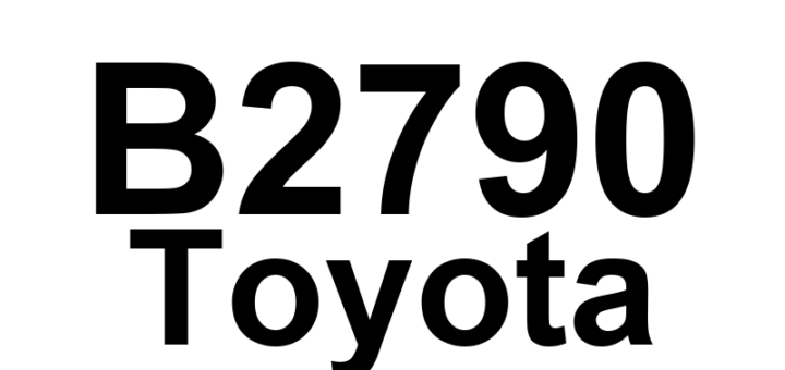 DTC B2790 Toyota - Definição em inglês: ID BOX EEPROM Malfunction Definição em Português: EEPROM da Caixa de Identificação - Mau Funcionamento