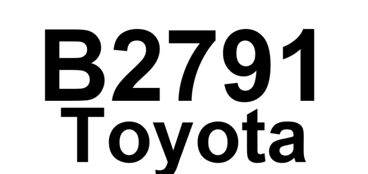 DTC B2791 Toyota - Definição em inglês: Communication Condition Failure Between ECM Definição em Português: Falha na Condição de Comunicação Entre ECM.