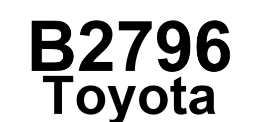 DTC B2796 Toyota - Definição em inglês: No Communication in Immobilizer System Definição em Português: Sistema de Imobilizador - Sem Comunicação