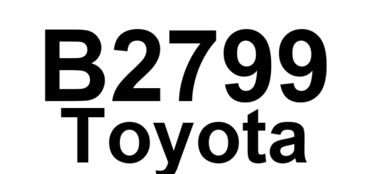 DTC B2799 Toyota - Definição em inglês: Engine Immobiliser System Malfunction Definição em Português: Sistema de Imobilização do Motor - Mau Funcionamento