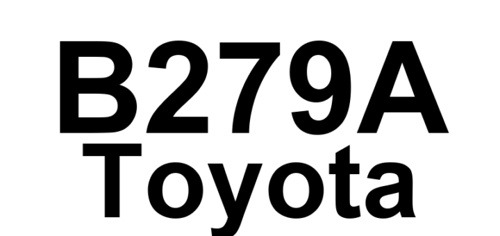 DTC B279A Toyota - Definição em inglês: Theft Deterrent System Communication Line High Fixation Definição em Português: Sistema de Prevenção de Roubo - Comunicação da Linha Alta