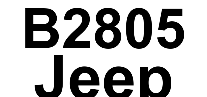 DTC B2805 Jeep - Definição em inglês: HID Headlamp Control Circuit Low Definição em Português: Circuito de Controle do Farol HID - Baixa Tensão