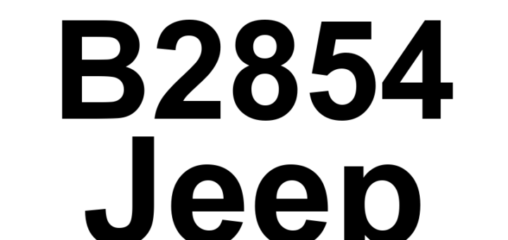 DTC B2854 Jeep - Definição em inglês: Implausible Data Received From AHBM Definição em Português: Dados Implausíveis Recebidos do AHBM