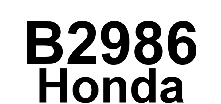 DTC B2986 Honda - Definição em inglês: Open in the Recirculation Control Motor Circuit Definição em Português: Circuito do Motor de Controle de Recirculação - Abertura Detectada