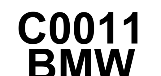 DTC C0011 BMW - Definição em inglês: Left Front Outlet Control Definição em Português: Controle da Saída Frontal Esquerda