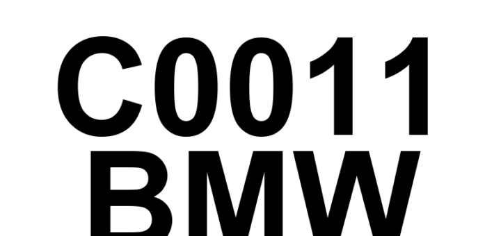 DTC C0011 BMW - Definição em inglês: Left Front Outlet Control Definição em Português: Controle da Saída Frontal Esquerda