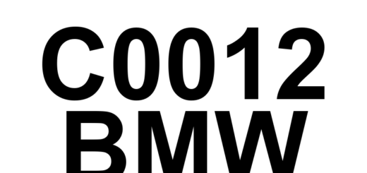 DTC C0012 BMW - Definição em inglês: Left Front Hydraulic Release Too Long Definição em Português: Liberador Hidráulico Dianteiro Esquerdo - Tempo de Liberação Excessivo