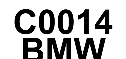 DTC C0014 BMW - Definição em inglês: Right Front Inlet Control Definição em Português: Controle da Entrada Dianteira Direita - Problema Detectado